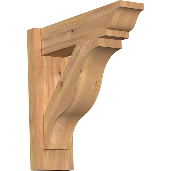 Ekena Millwork Funston Smooth Traditional Outlooker, Western Red Cedar, 5 1/2"W x 18"D x 18"H OUT06X18X18FST01SWR - main